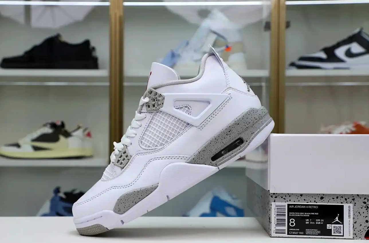 OREO' JORDAN AIR 4 'WHITE RETRO 0616